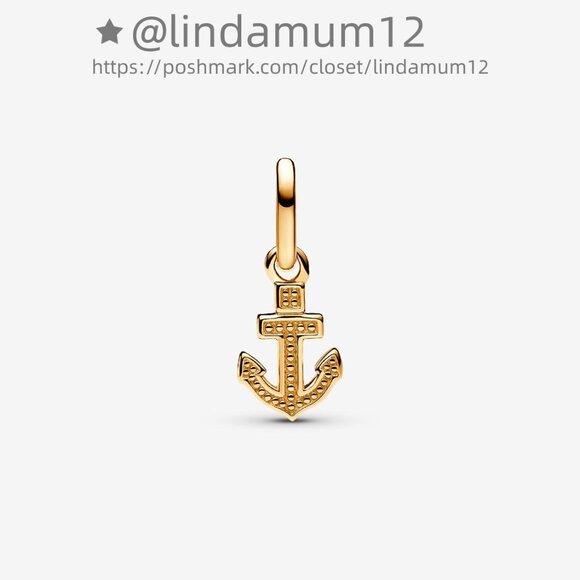Pandora Anchor Mini Dangle Charm - Picture 2 of 6